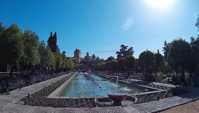 Fuente de los jardines del Alcázar de los Reyes Cristianos de Córdoba