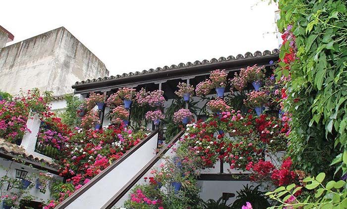 escalera y fachada del Patio de San Basilio número 44