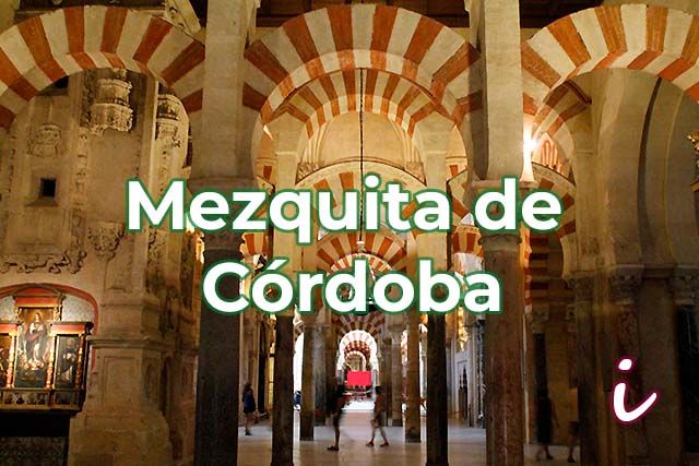 Iagen de la Mezquita de Córdoba con el texto "Mezquita de Córdoba"