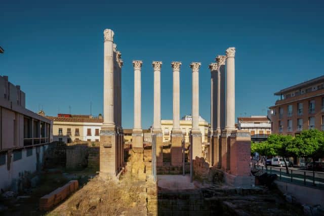 templo romano de Córdoba junto al ayuntamiento