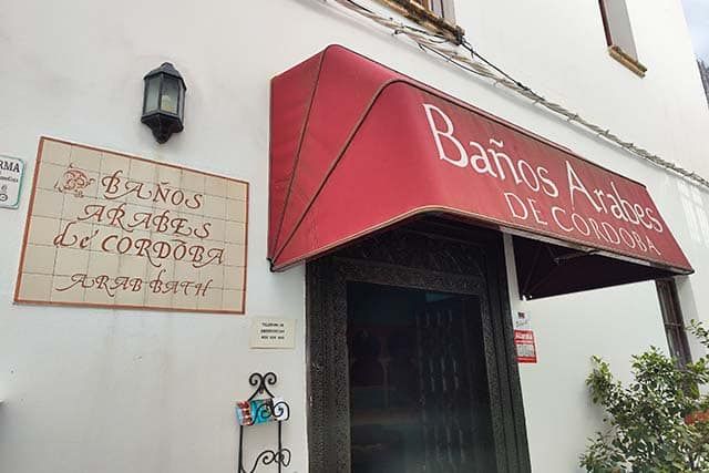 entrada de los baños árabes de Córdoba