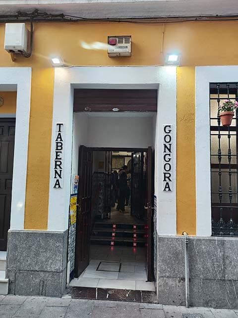 entrada a la taberna Góngora